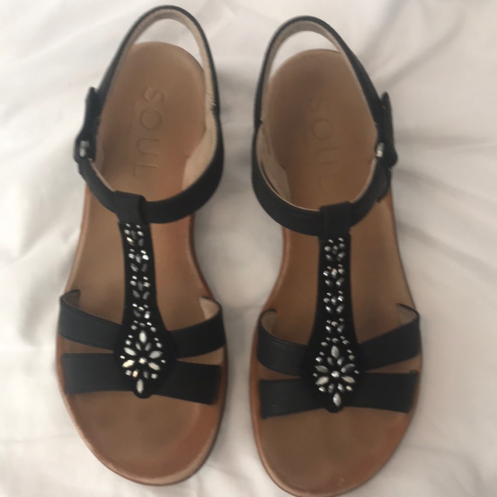 Naturalizer Soul “Summer” Black Sandal